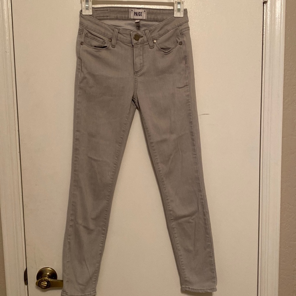 Paige Verdugo Crop in Light Grey